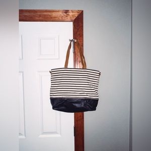 A New Day Striped Beach Tote